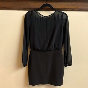 Banana republic classic black dress. With gold buttons